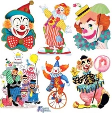 Violette Stickers Send in The Clowns Party Crafts Planner Supply Scrapbook
