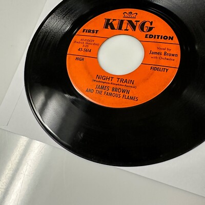 Night Train Single Record Vinyl James Brown Famous Flames King