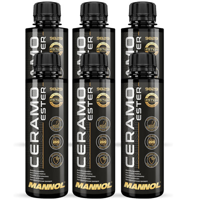 6x250ml MANNOL Ceramo Ester 9829 Antiverschleiß Additiv MOTOR VERSCHLEIß SCHUTZ