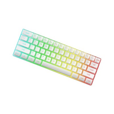 LED Mechanical Keyboard Hot Swappable Gaming Keyboard Corded Keyboard 61 Keys