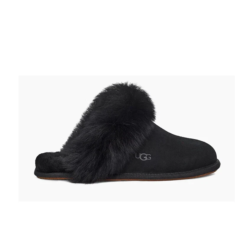 Nuevo 100% Auténtico UGG Suave Acogedor Mujer Suff Sis II Zapatilla Negro/Negro Foto 4 de 4