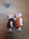 Vintage Marx Toys Fred Flintstone Barney Rubble Ramp Walker Toy 1962