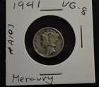 1941 D Mercury Dime 90% Silver Very Good VG