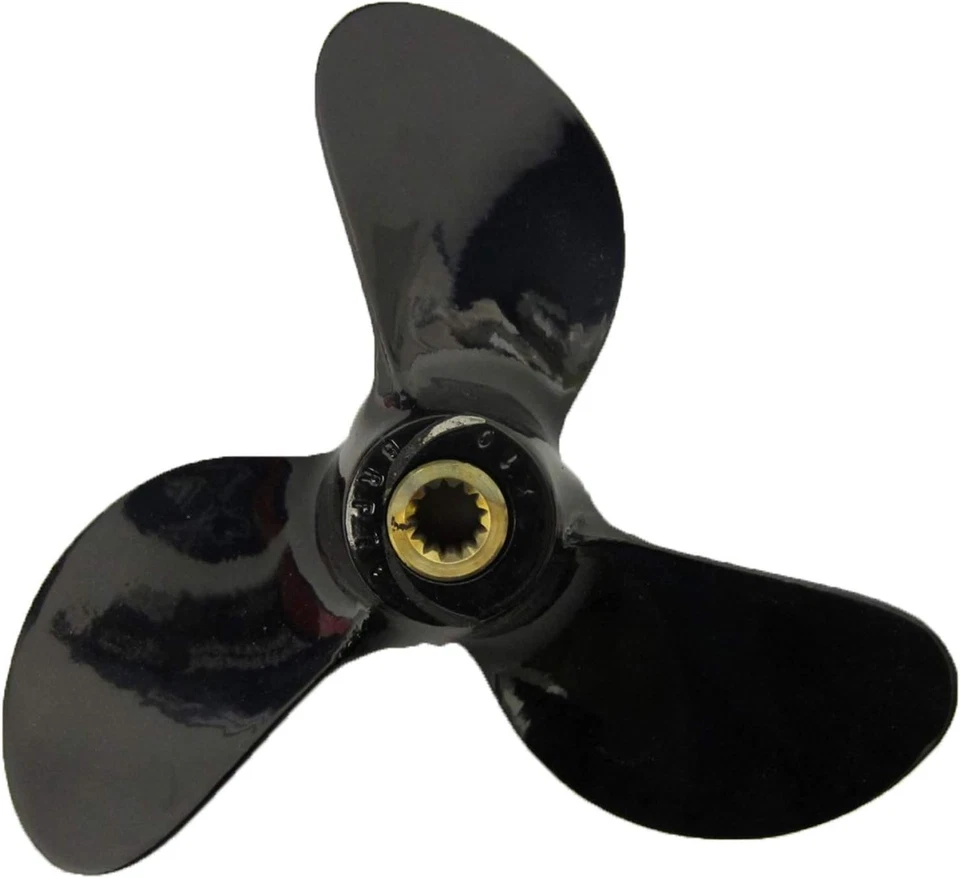 Evinrude/Johnson OMC New OEM Aluminum Prop 9x10 RH 3-Blade 0763589  - Image 2 of 4