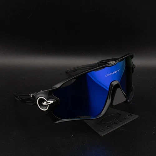 Oakley Jawbreaker Sunglasses Black Frame / Blue Lens JBBB