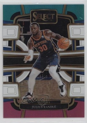 2023 Panini Select Concourse Teal White Pink Prizm 25/49 Julius Randle #46 0rd2