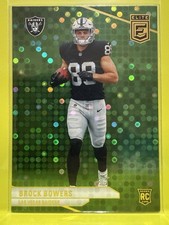 2024 Panini Donruss Elite Green Disco Rookie Brock Bowers #162 Raiders Football