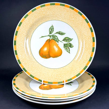 Churchill Somerset Fruits Pears Set of 4 Dinner Plates 10.25" / 26cm - VGC
