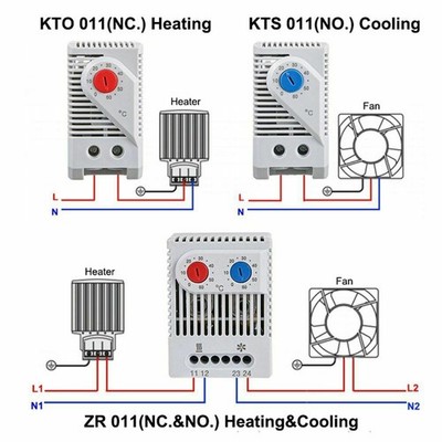 Thermostat Compact Mechanical Temperature Controller Thermoregulator Switch
