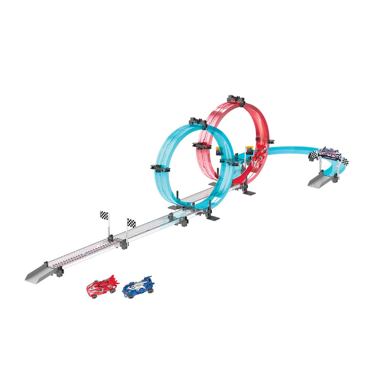 Circuit de voiture looping 316 cm avec 2 autos à friction pour enfant