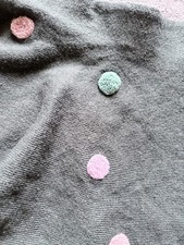 H M Girls Green Polka Dot A-Line Short Skirt US 6X/7 Mint Pink Accents