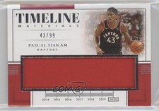 2019-20 Panini National Treasures Timeline Materials 43/99 Pascal Siakam 07va