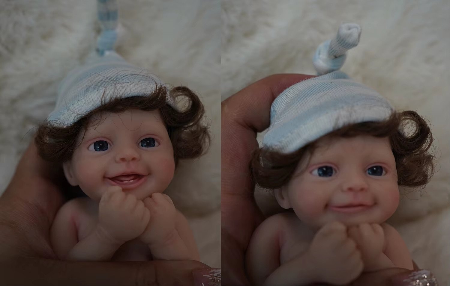6" Lifelike Silicone Full Body Doll "Mason" & "Mila" for Chi