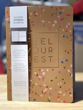 Gartner Studios "Feel Your Best" Guided Fitness Habits, Goals Journal 8"x6" 96pg