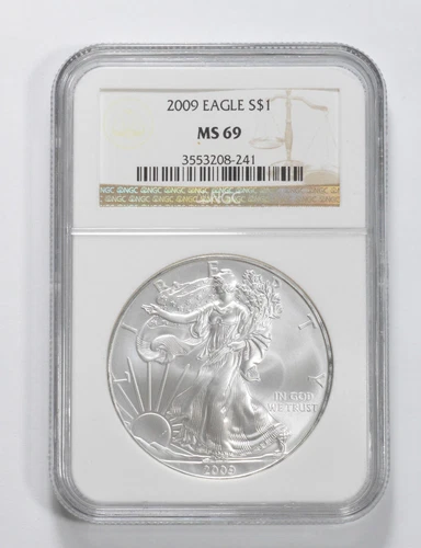 MS69 2009 American Silver Eagle NGC Brown Label *4865