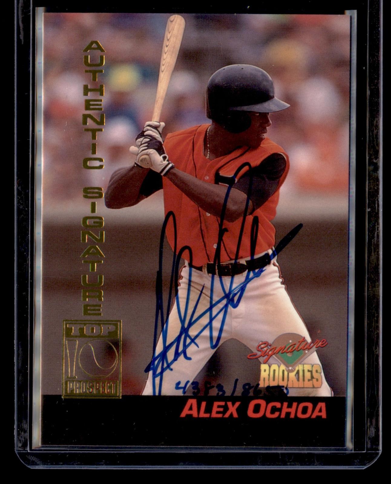 1994 Signature Rookies #19 Alex Ochoa Authentic Signatures #/8650