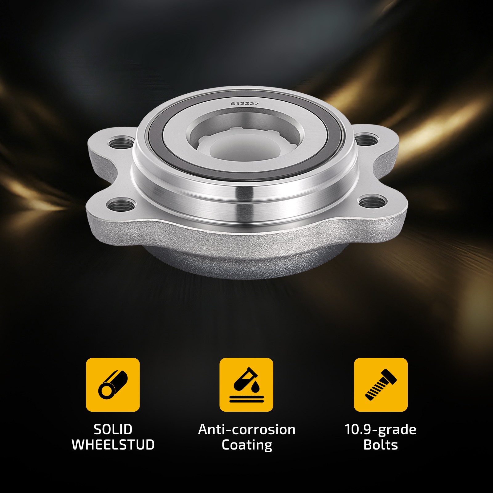 Pair Front Wheel Bearing and Hub For Audi R8 4.2L 2008-2012 2014-2015 513227