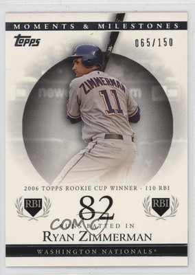 2007 Topps Moments & Milestones /150 Ryan Zimmerman #68 tw0