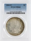 1884-O Morgan Silver Dollar PCGS MS64 S$1 New Orleans Minted chipped holder