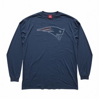 New England Patriots NFL Team Apparel Langarm T-Shirt Herren XL Blau Grau