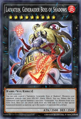 Yugioh RA05-EN051 - Laevatein, Generaider Boss of Shadows - Super Rare