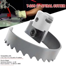 2" Spiral Cutter for Ridgid Drain Cable K-50 Sectional Machine K-400 K-3800 Drum