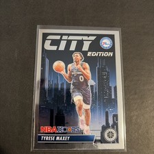 2023-24 Panini Nba Hoops Premium Stock - City Edition Tyrese Maxey #18