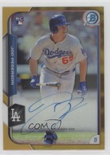 2015 Bowman Chrome Rookie Gold Refractor 41/50 Joc Pederson #BCAR-JP Auto 0g4