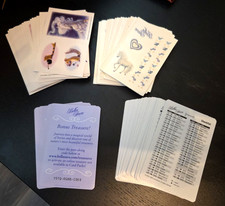 Lot of 90+ Bella Sara Treasures Sticker Sheets, Temporary Tattoo, Checklist