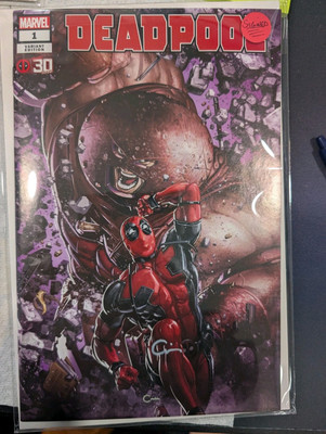 Deadpool Nerdy 30 #1 (Marvel Comics May 2021) Signed Clayton Crain No Coa