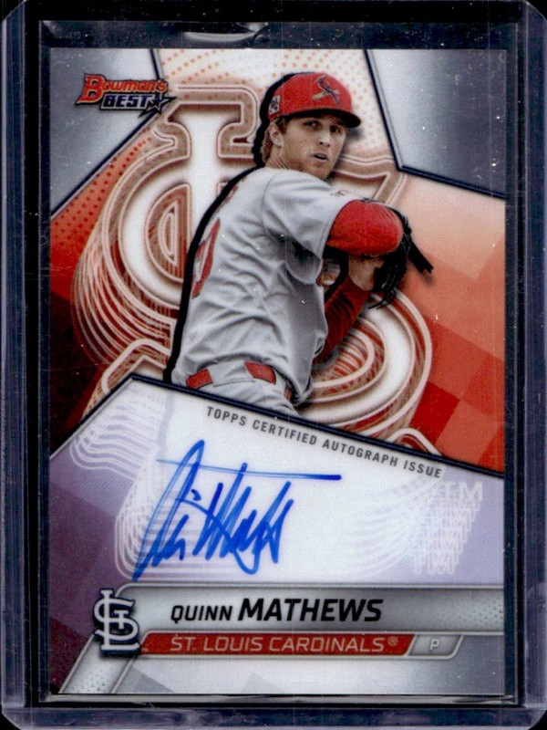 2025 Bowman's Best Quinn Mathews Auto Autograph #B25-QM Cardinals