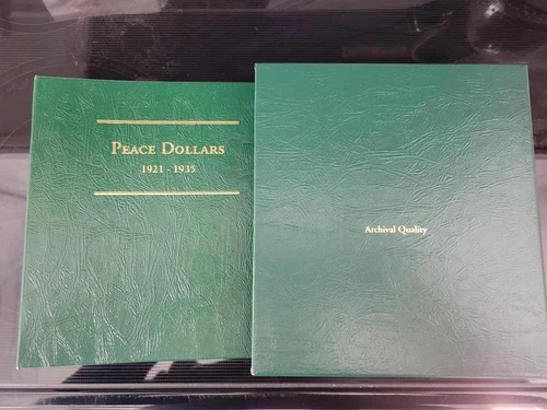1921 to 1935S Peace Dollar Collection in Littleton album and slipcase