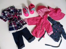 Doll Clothes LOT 9 Fit 18" Our Generation American Girl 2 Tops Pants Coat Shoes