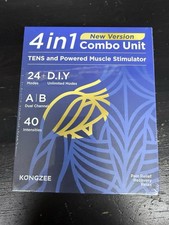 4 in 1 - D.I.Y  Tens Unit  EMS  Massage Muscle Stimulator, Dual Channel TE...