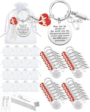 72 Pcs Nurse Gift Include 24 Nurse Keychain with 24 Tassel Organza Bag and 24...
