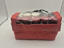 Remington Compact Hot Rollers Hair Curler Set Red Case Tested Works Complete