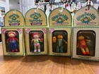 Lot of 4 POSEABLE vintage Cabbage Patch kids NIB 1984 two boys two girls