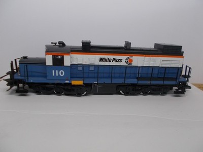 L G B # 2055 ~ WHITE PASS DIESEL LOCOMOTIVE # 110 ~ RUNS FINE ~ G SCALE