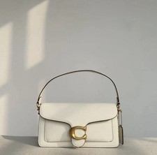 COACH F73995 Tabby Shoulder Bag 26 White Polished Pebble Leather 2 Way Outlet
