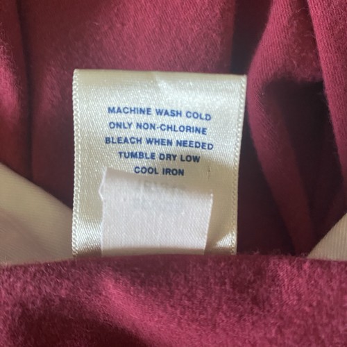 Vintage Old Navy Red Maroon Burgundy & White Dress Sze XXL Collar & Cuff Stretch - Picture 8 of 16