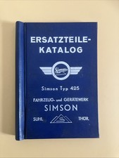 DDR Ersatzteile-Katalog für IFA Simson 425 - Stand vom Juli 1959 20 Tafeln