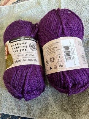 Loops & Threads Charisma Yarn Lakeside Blue Brown Bulky Acrylic 109 Yards