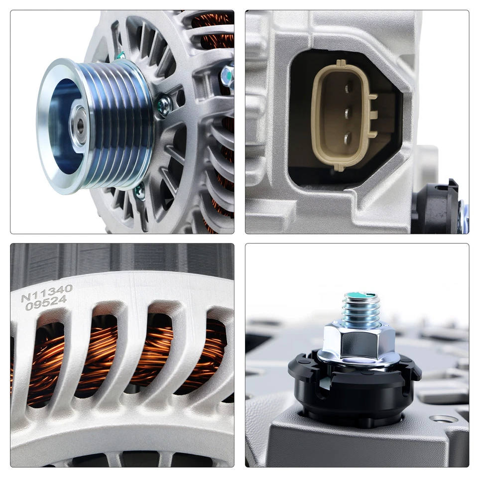 全新 Alternator 2009 - 2010 日产 370Z 3.7L & 英菲尼迪 G37 M37 3.7L V6 11340 — 第 3/4 张图片