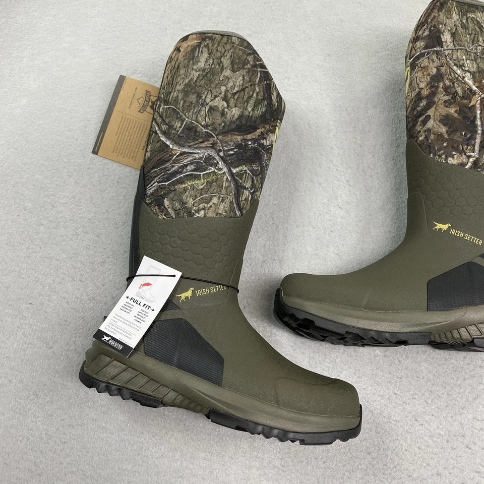 Botas Setter Irlandesas Para Hombres EE. UU. 9E Verde Camuflaje Mudtrek 17" Caza Aire Libre Scentban Foto 2 de 4