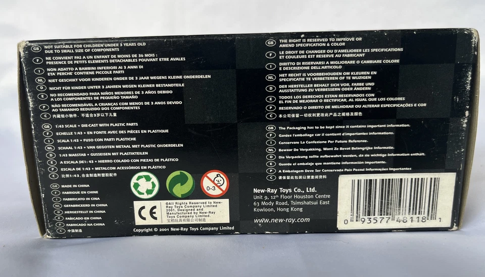 NEWRAY CITY CRUISER 1955 CHRYSLER C-300 CONV.  CARRO FUNDIDO EM ESCALA 1/43 - Imagem 3 de 4