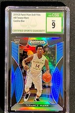 TERANCE MANN #49 DRAFT PICK CAROLINA BLUE PRIZM CSG 9 MINT SSP /30 PRIZM G2979