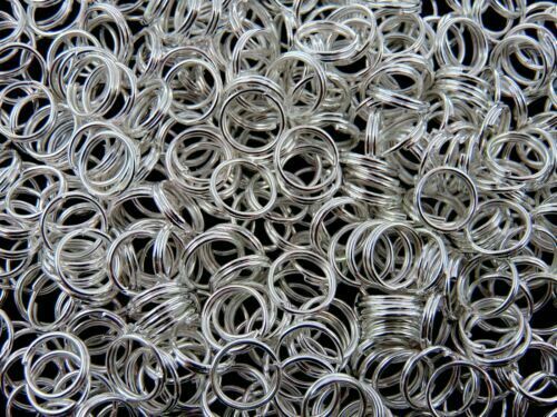 5mm Silver Plated Jewellery Split Rings Findings Craft Connector Beading ML - Picture 3 of 3