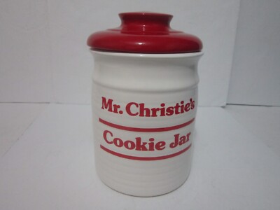 Rare New Mr. Christie's Promotional Ceramic Cookie Jar by Nabisco Brands