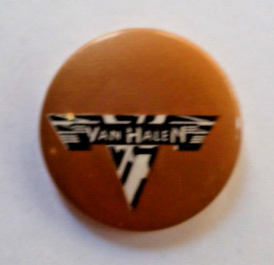 Van Halen - Eddie 1970s/80s Original Pin Badge British Hard Rock Heavy Metal