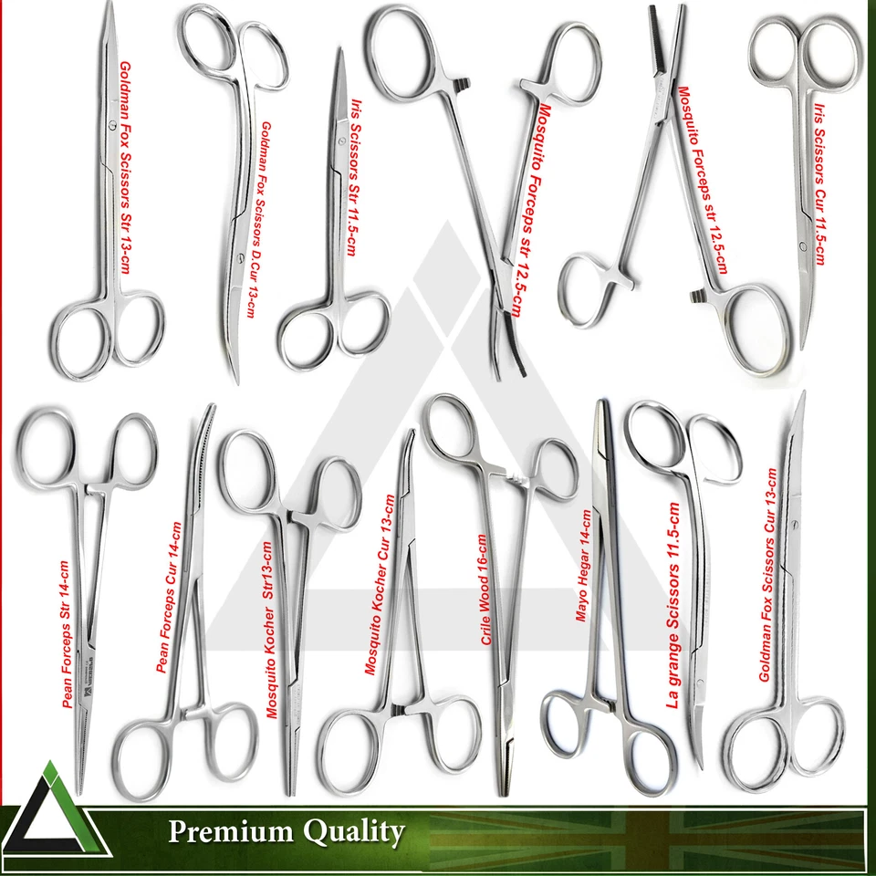 BEADEN® INSTRUMENTS/MEDSPO Hemostat Homeostatic Clamp Forceps & Tweezers Artery Surgical Medical Scissors